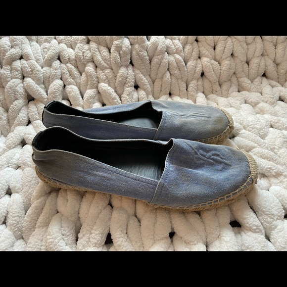 denim espadrille flats